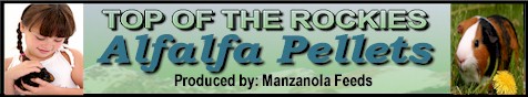 Manzanola Feeds, producer of Top Of The Rockies Alfalfa Pellets.